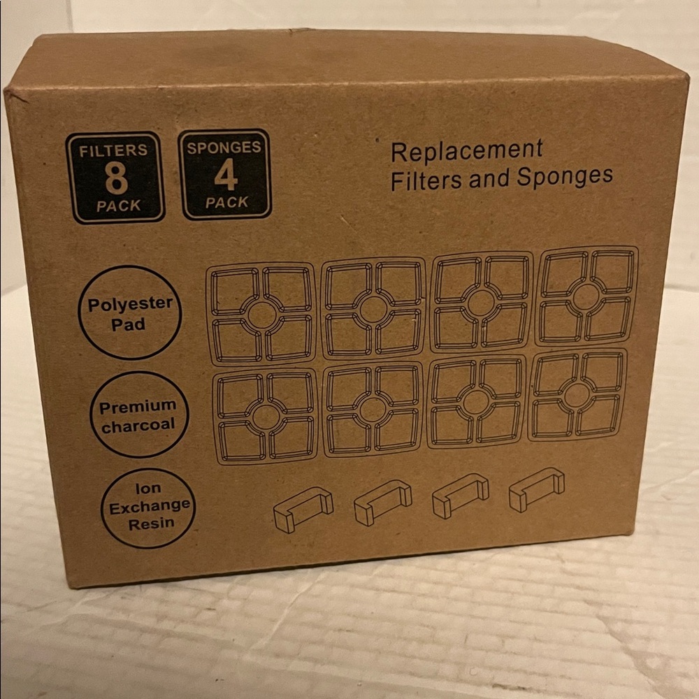 Pet Cat Water Drinking Fountain Filter Replacement - Automatic Pet Dispenser 8pk